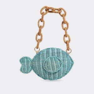 Vineyard Vines Fish Wicker Bag